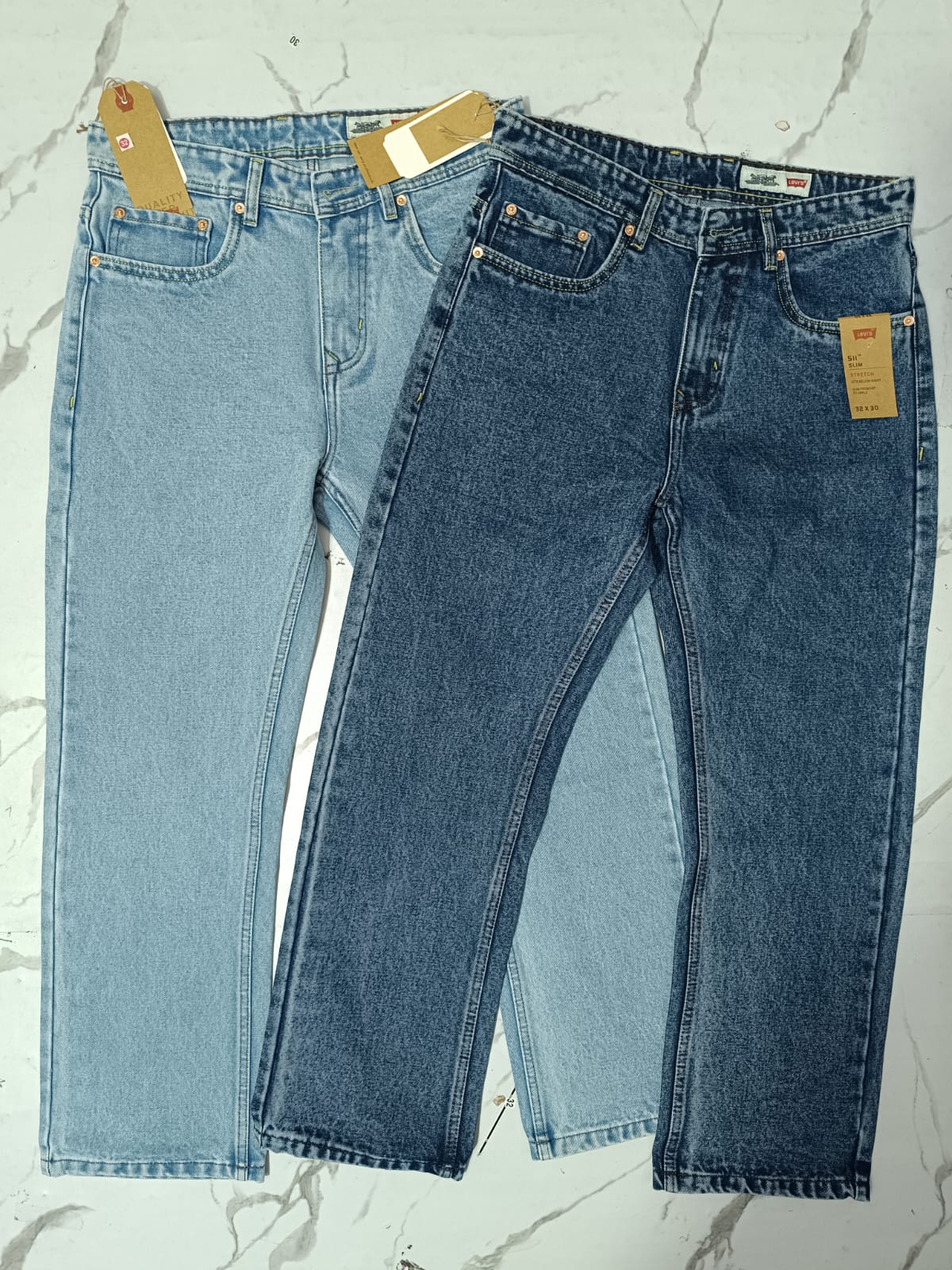 Error Fit Ice Wash Light-Blue Denim Jeans